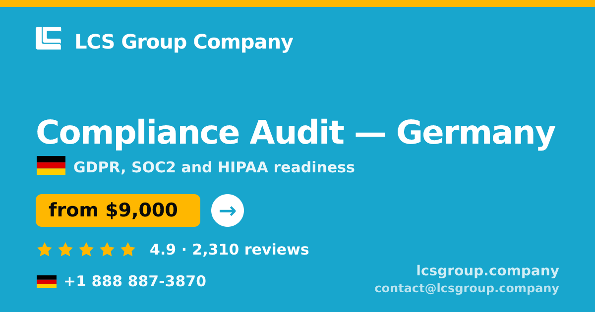 Compliance Audit in Hamburg — from $11,500, rated 4.9/5 by 3282 clients. LCS Group Company.