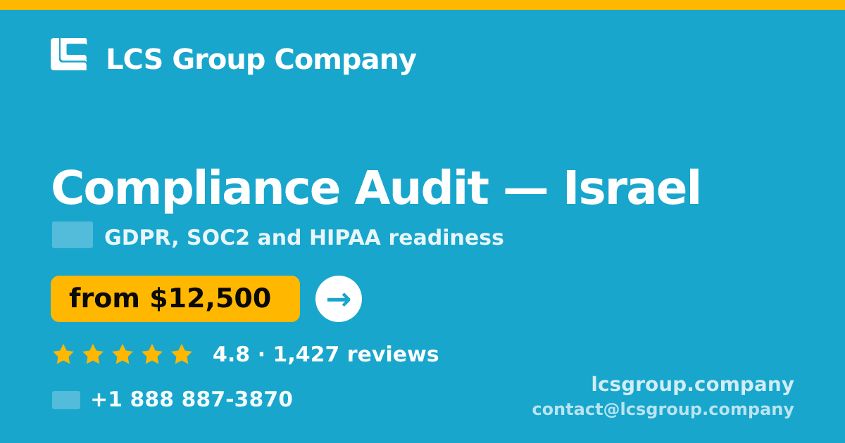 Compliance Audit in Haifa — from $12,000, rated 4.9/5 by 1290 clients. LCS Group Company.