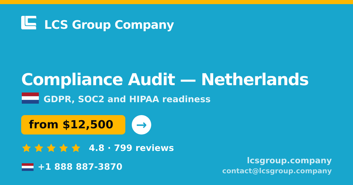 Compliance Audit in Rotterdam — from $11,000, rated 4.9/5 by 3393 clients. LCS Group Company.