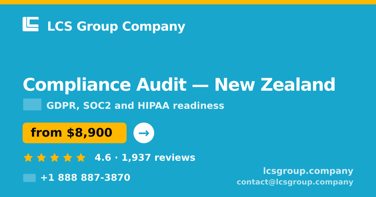 Compliance Audit in Christchurch — from $12,000, rated 4.7/5 by 1444 clients. LCS Group Company.