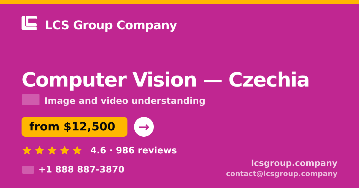 Computer Vision in Czechia — from $12,500, rated 4.6/5 by 986 clients. LCS Group Company.