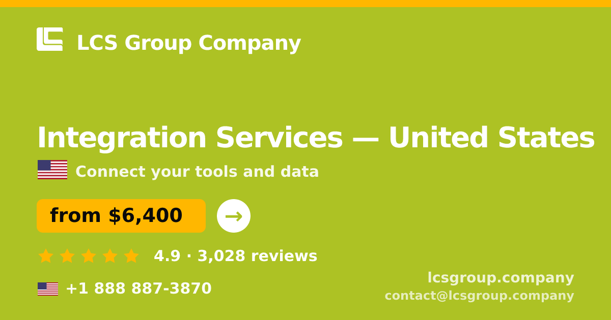 Integration Services in Portland — from $7,800, rated 4.6/5 by 3187 clients. LCS Group Company.