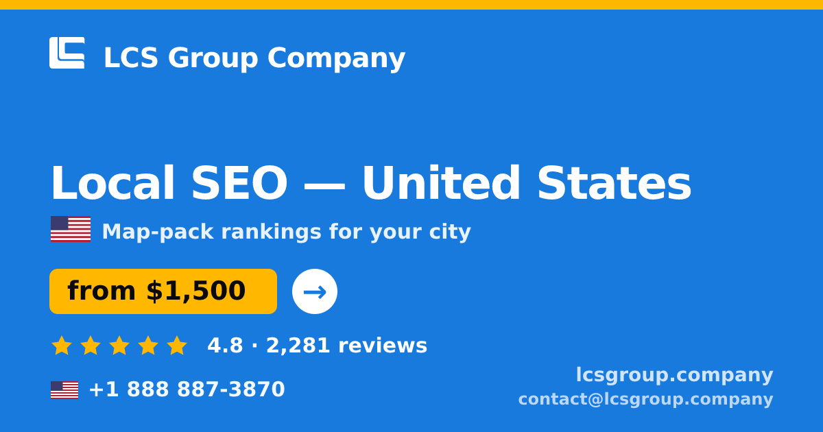 Local SEO in Austin — from $1,500/mo, rated 4.7/5 by 564 clients. LCS Group Company.