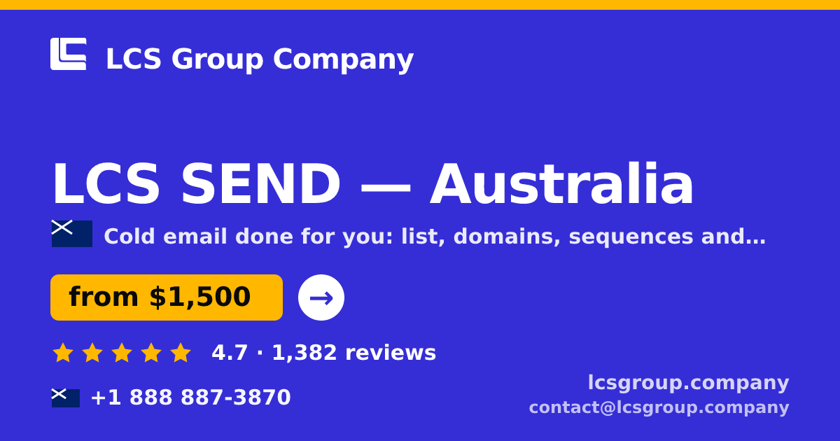 LCS SEND in Australia — from $1,500/mo, rated 4.7/5 by 1382 clients. LCS Group Company.