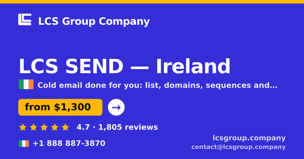 LCS SEND in Dublin — from $1,500/mo, rated 4.9/5 by 1131 clients. LCS Group Company.