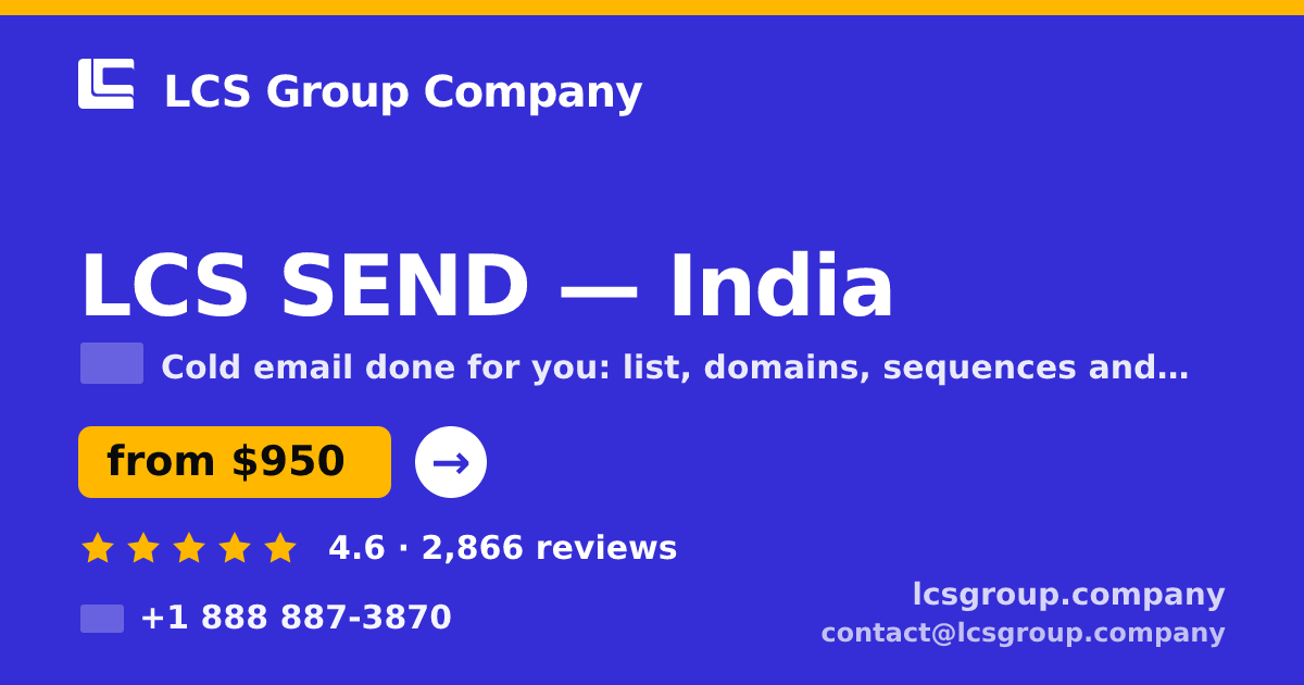 LCS SEND in India — from $950/mo, rated 4.6/5 by 2866 clients. LCS Group Company.