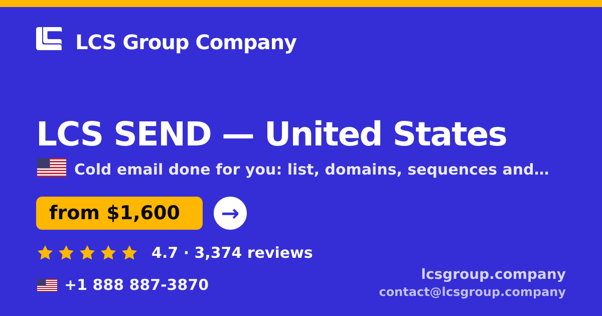 LCS SEND in United States — from $1,600/mo, rated 4.7/5 by 3374 clients. LCS Group Company.