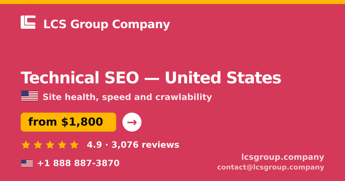 Technical SEO in Austin — from $1,700, rated 4.6/5 by 2600 clients. LCS Group Company.