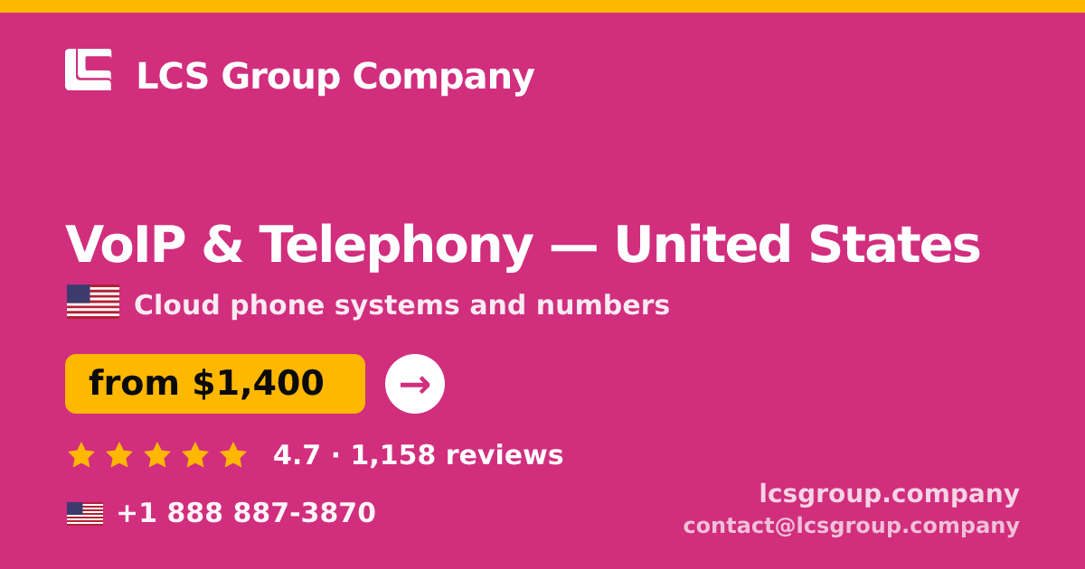 VoIP & Telephony in Chicago — from $1,700/mo, rated 4.7/5 by 3279 clients. LCS Group Company.